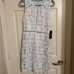 Lulu's Lace Mini Dress - White